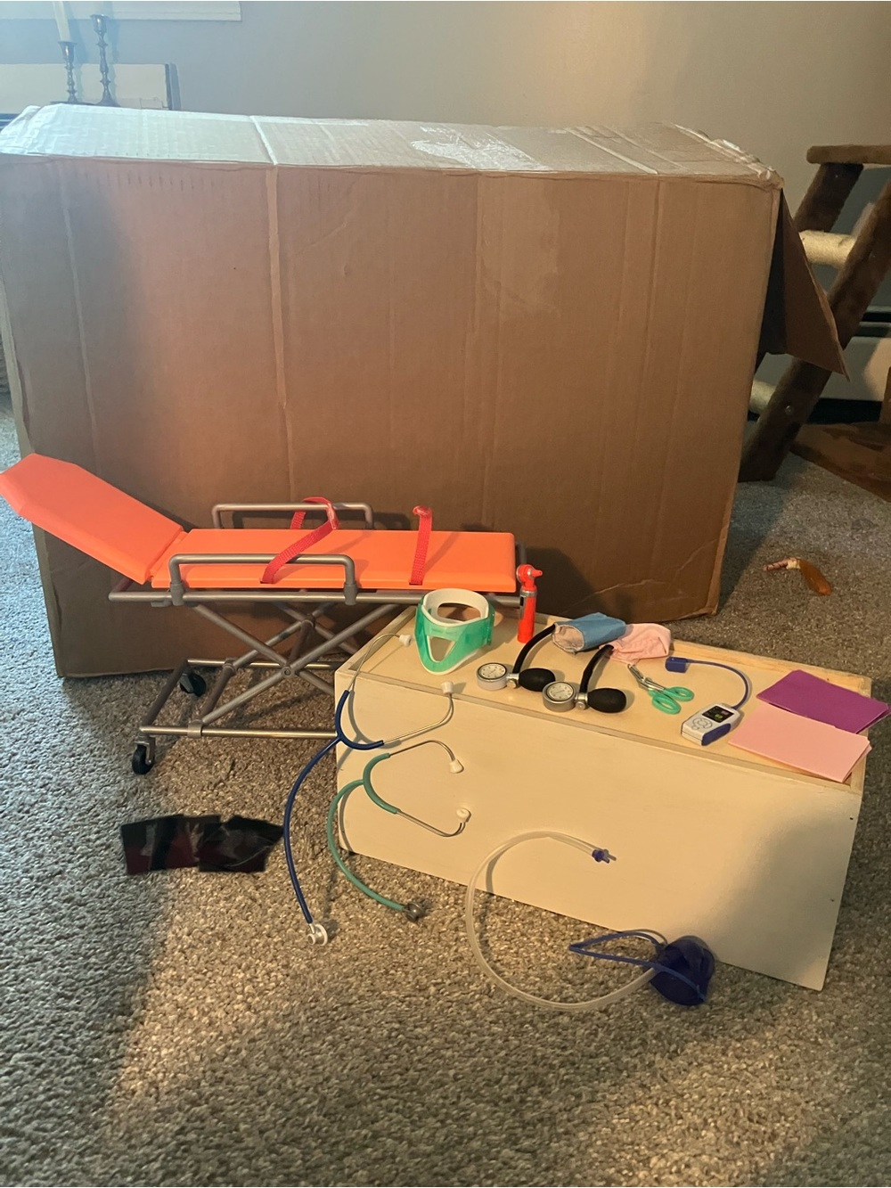 Our Generation Doll Emergency Room Stretcher and Medical Supplies